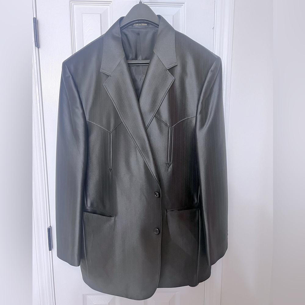 Circle S Mens Western Tuxedo Jacket 48L MINT!